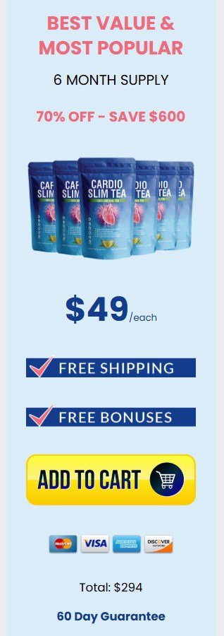 Cardio Slim Tea best value